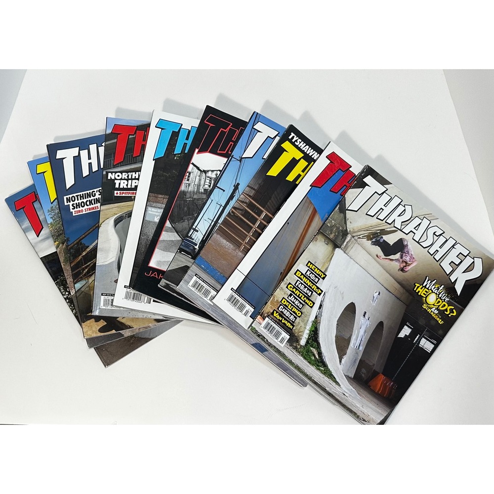 Thrasher Skateboard Magazine 2019 Lot 10 Issues Jake Phelps Tyshawn Jones SOTY